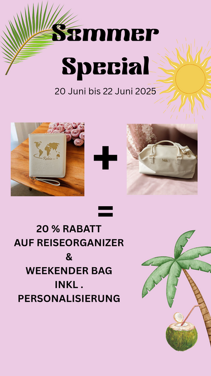 Travelbundle- Weekender&Organizer- jetzt 20% Rabatt
