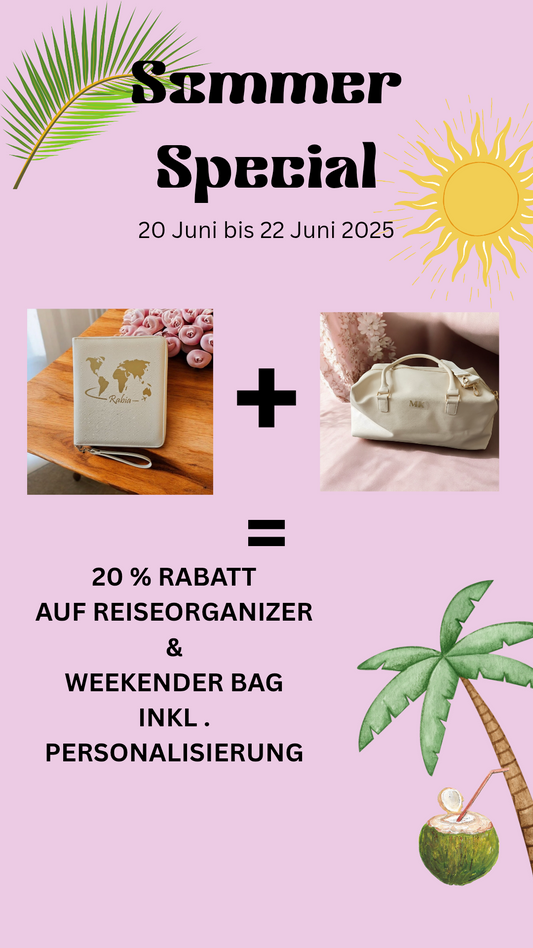 Travelbundle- Weekender&Organizer- jetzt 20% Rabatt