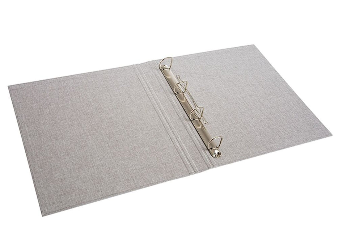 Personalisierte Zeugnismappe Leinen A4 | Name & Monogramm | Zeugnisse & Urkunden | Geschenk Einschulung | Goldbuch Design